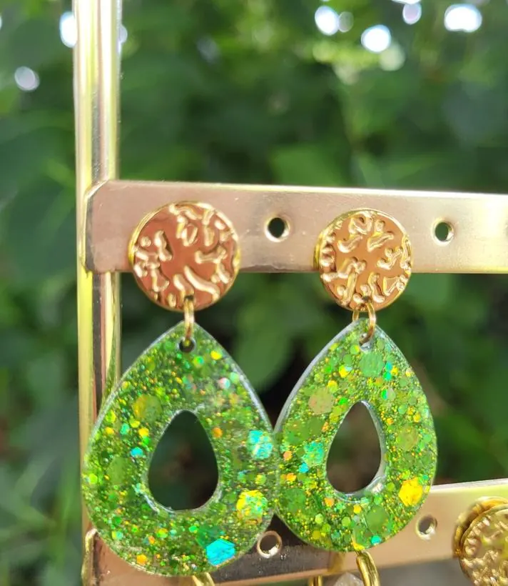 Boucles d'oreilles « Goutte », création faite main L'Atelier de Ninine